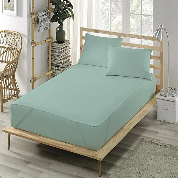 Luxart 160x200 Fitted Çarşaf Mint