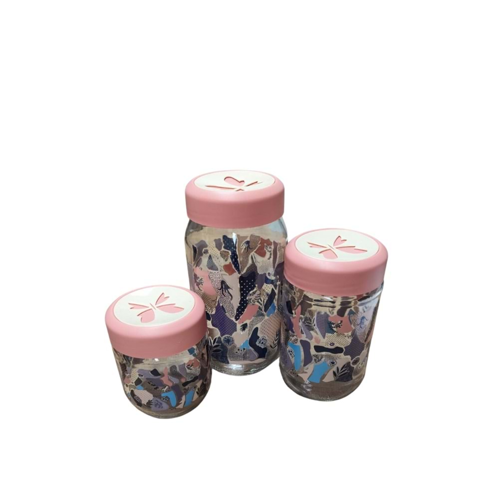 3’lü%20Kavanoz%20Set%20Pembe