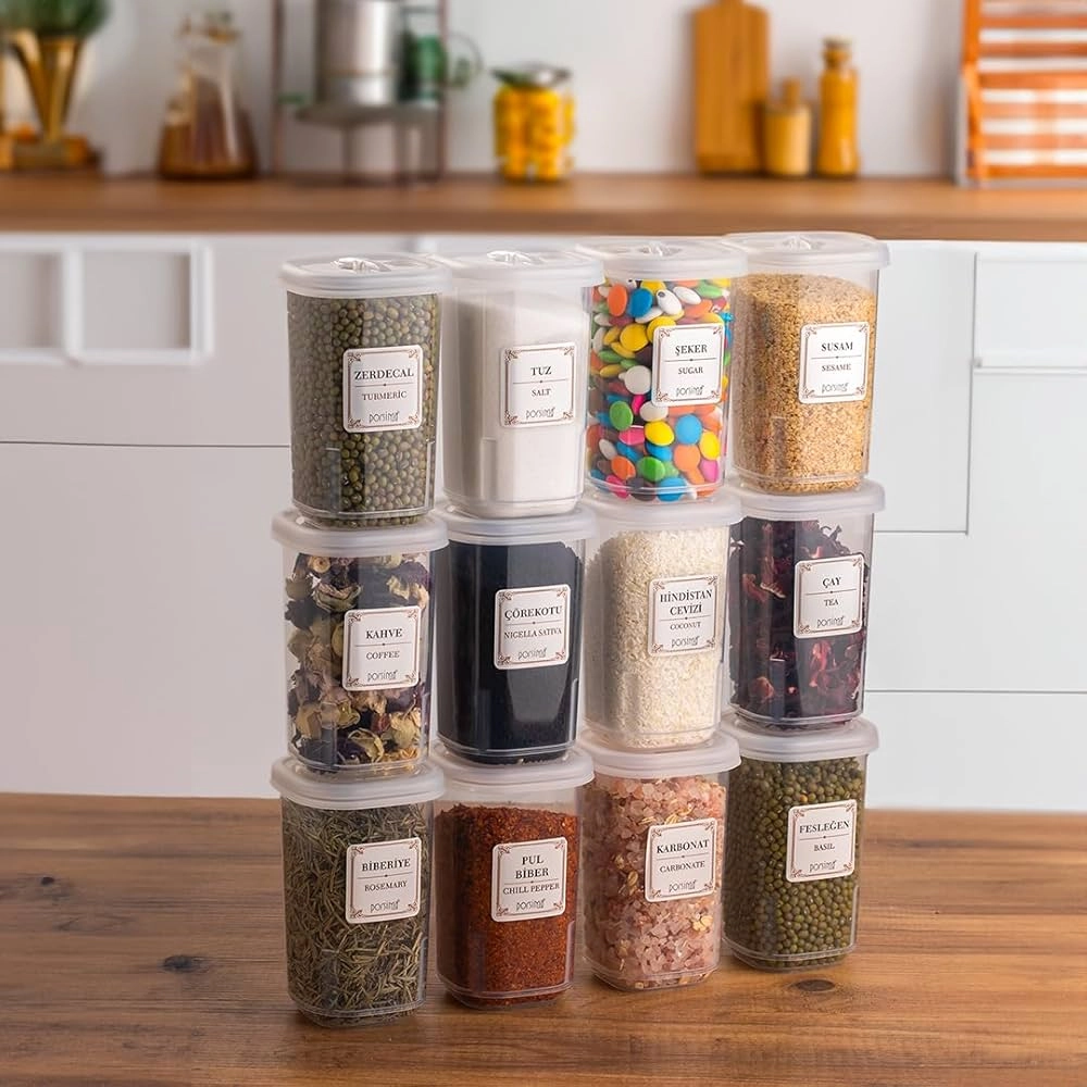 12’li Şeffaf Baharatlık