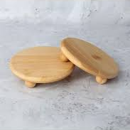 Mini Top Ayaklı Bambu Sunumluk