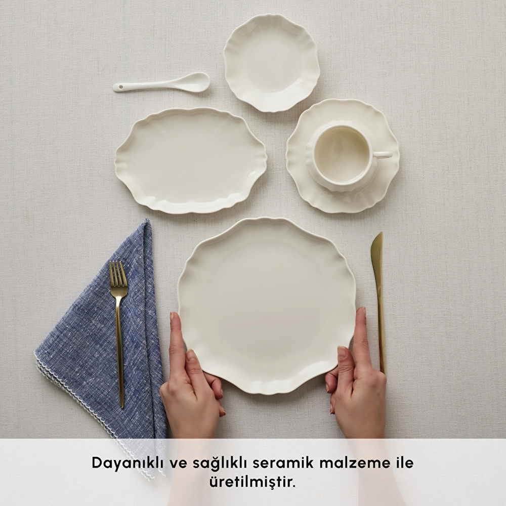 Emsan Forever Bone Bulut 30 Parça Kahvaltı Takımı