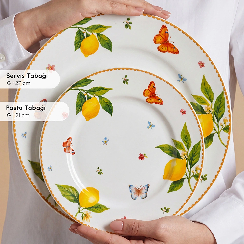 Emsan Forever Bone Solemon 24 Parça Yemek Takımı