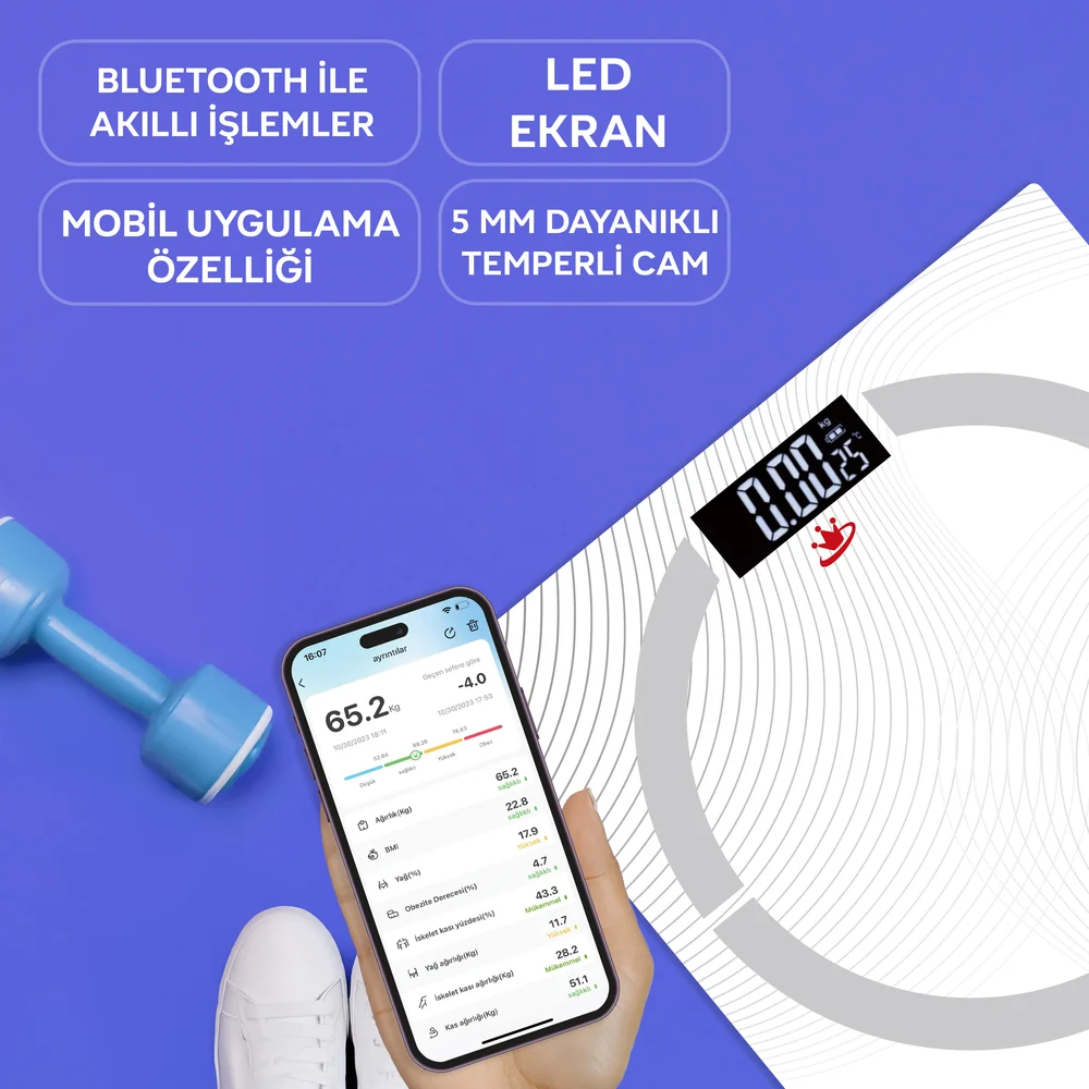 King Naturalfit Akıllı Baskül