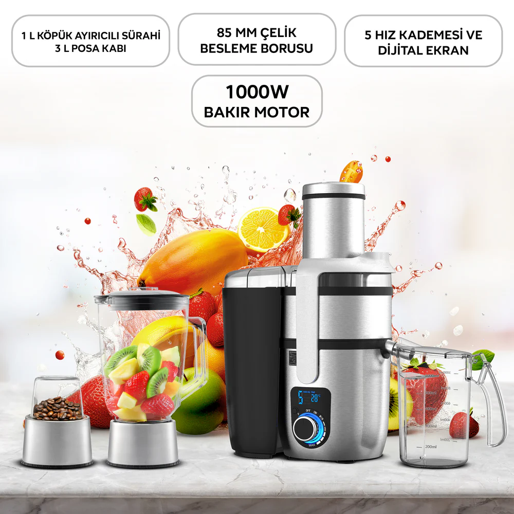 King Pro Tunga Katı Meyve Sıkacağı
