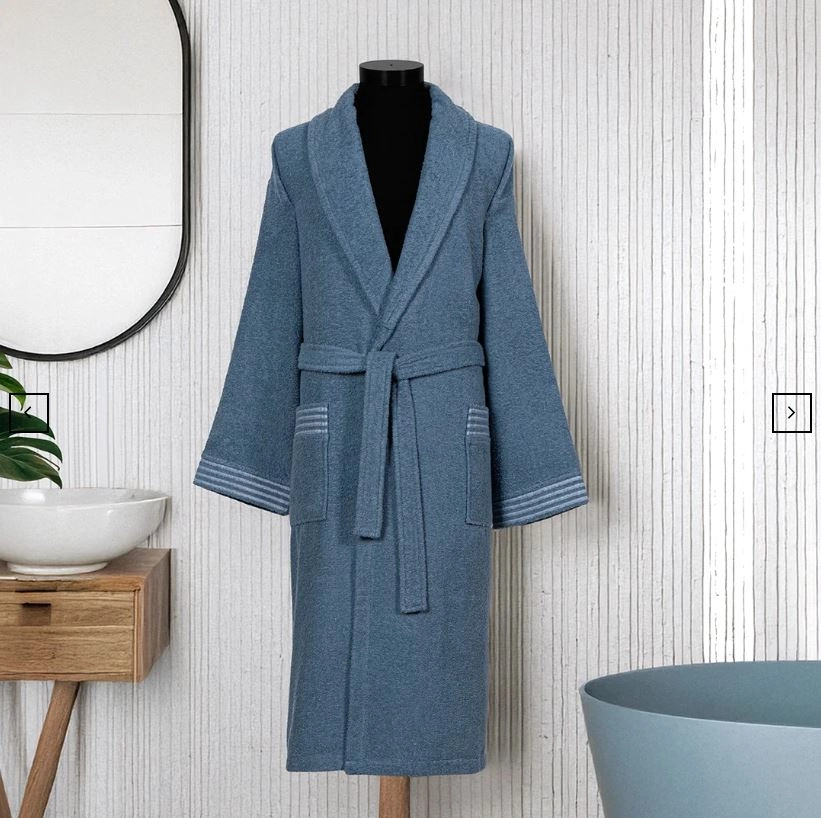 Luxart Tekli Bornoz Mark Mavi Sky L-XL