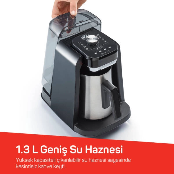 Arzum Okka Rich Pro Plus Sutanklı Türk Kahvesi Makinesi Krom