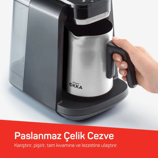 Arzum Okka Rich Pro Plus Sutanklı Türk Kahvesi Makinesi Krom