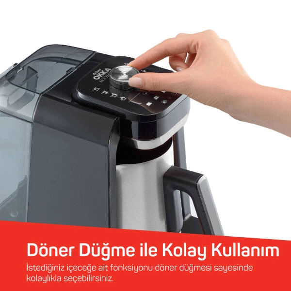 Arzum Okka Rich Pro Plus Sutanklı Türk Kahvesi Makinesi Krom