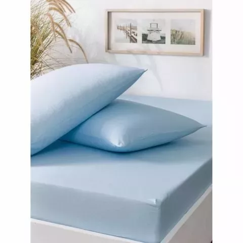 Luxart 160x200 Fitted Çarşaf Mavi