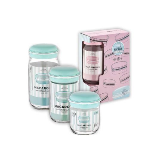 Makaron Kavanoz 3’lü Set Mavi
