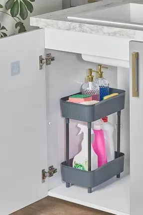 İki Katlı Organizer Antrasit