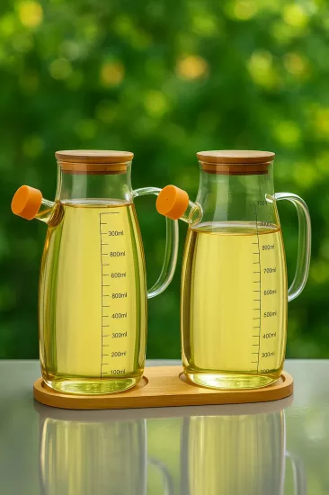 2’li Fenomen Borosilikat Yağdanlık Altlıklı