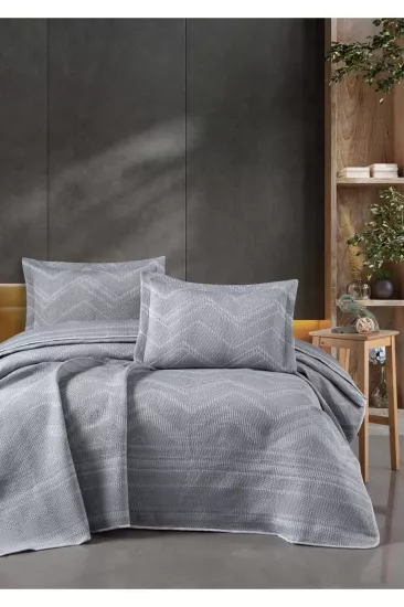 Altınbaşak Glamer Marble Yatak Örtüsü Çift Kişilik