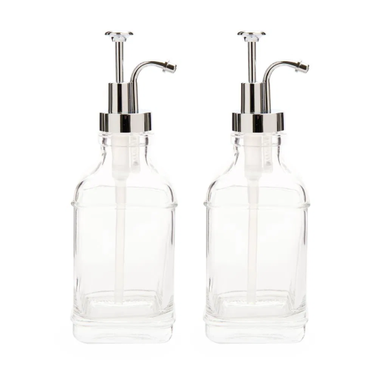 Mien İkili Yuvarlık 500 ml. Silver Kapaklı Sabunluk