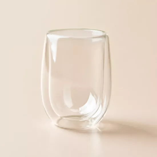 Çift Çıdarlı Cam Bardak 250 ml. Kulpsuz