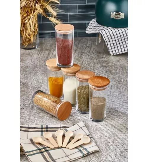 6’lı Cam Baharatlık 300 ML