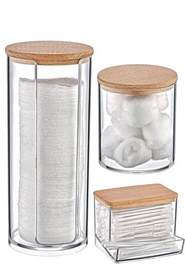 Ahşap Kapaklı 3’lü Organizer Set