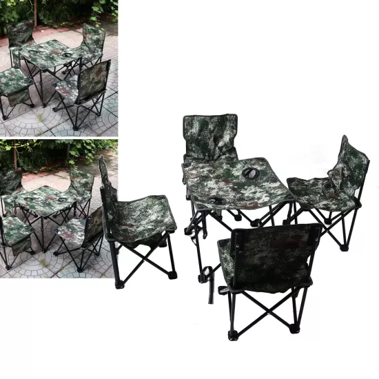 4 Kişilik 5 Parça Katlanır Masa Seti