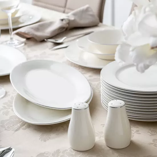 Emsan New Bone Frezya 56 Parça 12 Kişilik Yemek Takımı Platin