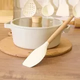 Bambu Saplı Silikon Yan Spatula