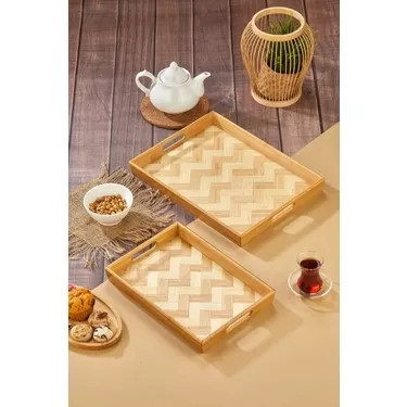 Cooker 2’li Bambu Tepsi