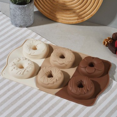 Donut Silikon Muffin Kalıbı 6’lı