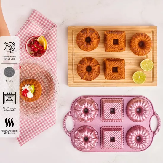 Emsan Griss One Six 6’lı Döküm Kek Kalıbı