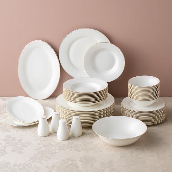 Emsan New Bone Frezya 56 Parça 12 Kişilik Yemek Takım Gold