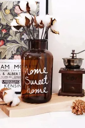 Home Sweet Home Pamuklu Dekoratif Vazo