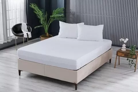 Luxart 100x200 Fitted Çarşaf Beyaz