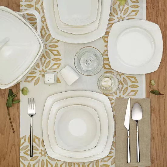 Emsan Nilüfer 60 Parça 12 Kişilik Porselen Yemek Takımı