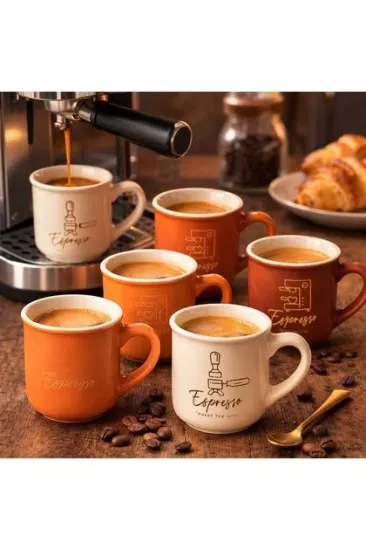 Porselen Espresso Fincanı 6’lı 100 ml.