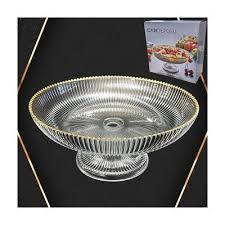Ayaklı Cam Sunumluk 24 cm