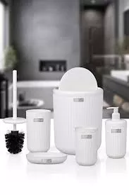 Okyanus Linea 5’li Banyo Seti Beyaz