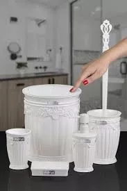 Okyanus Sultan 5’li Banyo Seti Kristal Beyaz