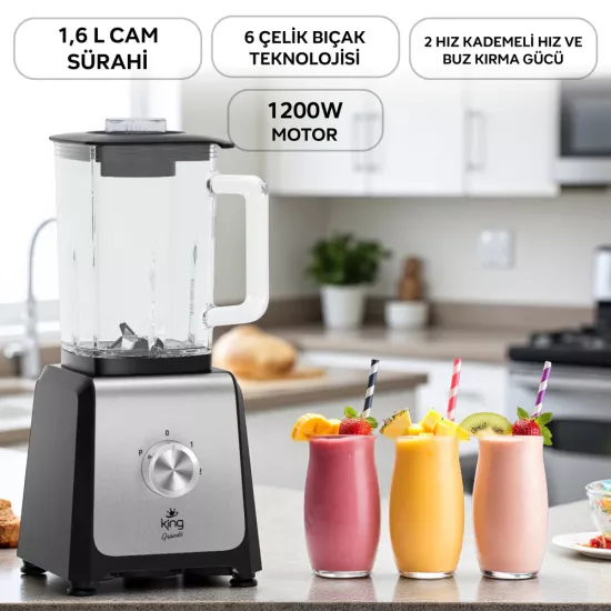 King Grande Sürahi Smoothie Blender