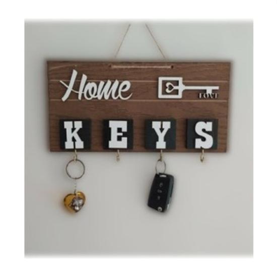 Keys Yatay Renkli Anahtarlık