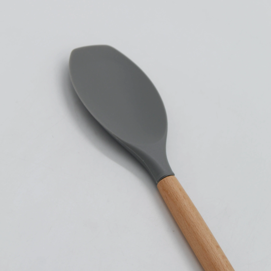 Bambu Saplı Silikon Servis Kaşığı
