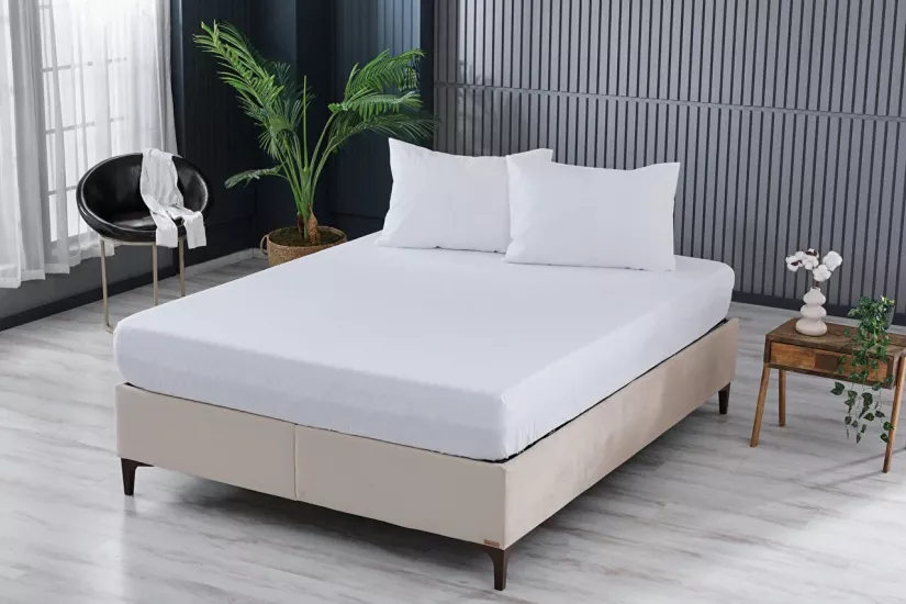 Luxart 100x200 Fitted Çarşaf Beyaz