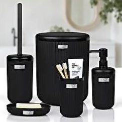 Okyanus Linea 5’li Banyo Seti Siyah