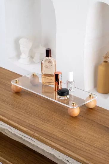 Top Ayaklı Cam Sunumluk & Altlık