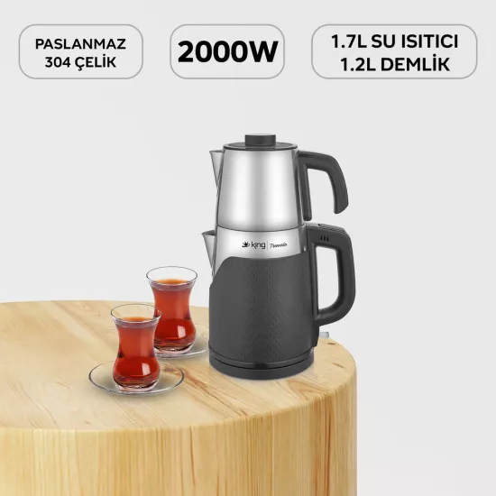 King Tremolo Çay Makinesi İnox
