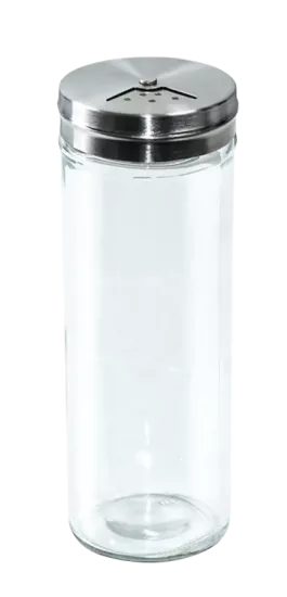 Tuzluk Cam Metal Beyaz Büyük