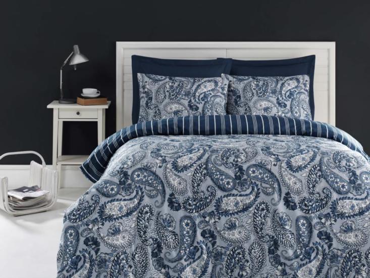 Luxart Yorgan Seti Tek Kişilik Carol Denim