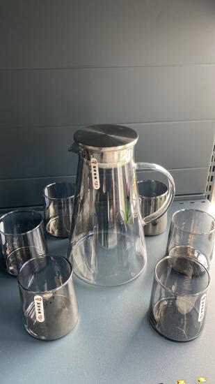 Deli Glass 7 Parça Cam Sürahi Seti