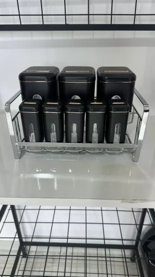 Buenos 8’li Baharatlık Seti Büyük Siyah