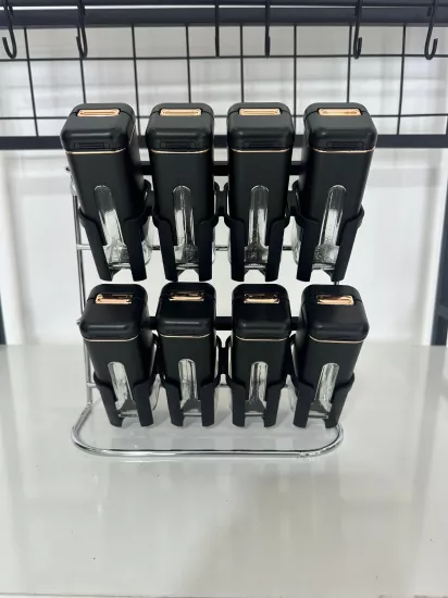 Buenos 8’li Baharatlık Seti Siyah Küçük