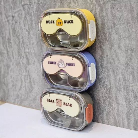 Plastik Yemek Kabı Gözlüklü
