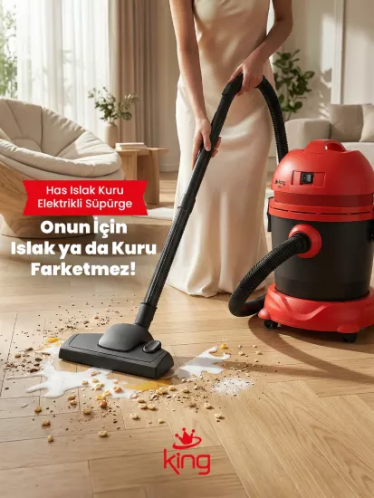 King Has Islak / Kuru Elektrikli Süpürge