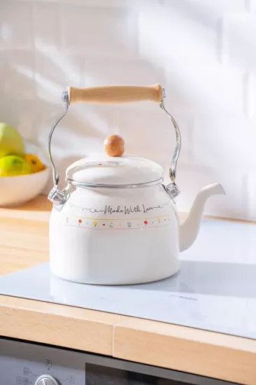 Acar Made With Love Emaye 2,5 L.Kuğu Model Çaydanlık